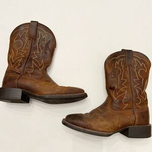 Ariat Cowboy Boot Outdoor Performance Brown Leather 6 Wide $180.00 Western